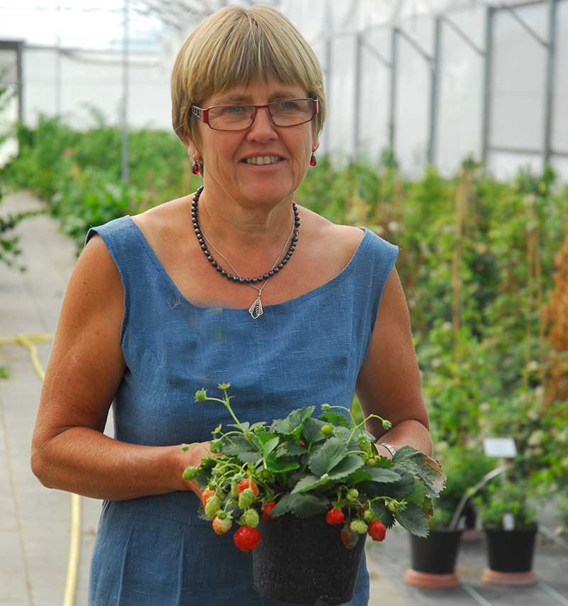 Elisabet Martinsson på elitplantskationen