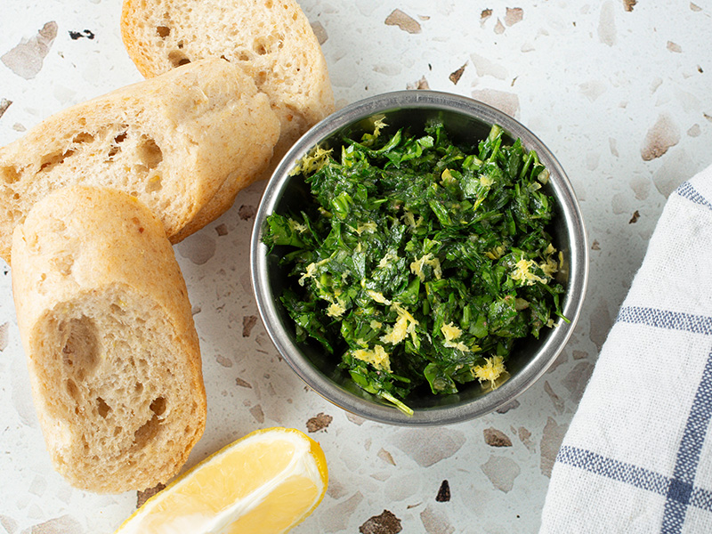 Gremolata med persilja till bröd