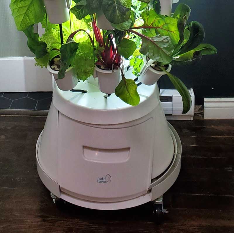 Vattentank i Nutritower odlingstorn hos Wexthuset