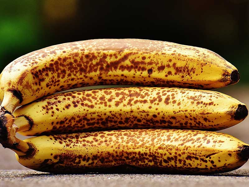 Bananer med prickar