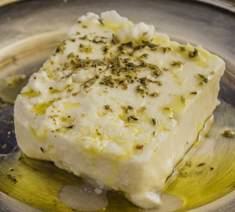 Färskost, feta, med oregano - x Färskost, feta, med oregano - x