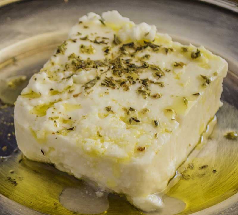 Färskost, feta, med oregano - x