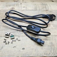 SunBlaster strömkabel & clips