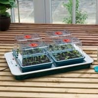 Miniväxthus med termostat och 4 drivhus - Four Top