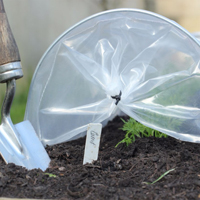 Små tunnlar i polyester för frösådd