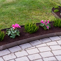 Planteringskant i aluzink 120 mm rak 180 mm