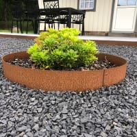 Planteringskant i corten 180 mm cirkel 900 mm 