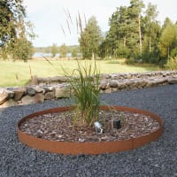 Planteringskant i corten 120 mm cirkel 900 mm