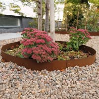 Planteringskant i corten 120 mm cirkel 560 mm