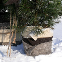 Ullmatta för skydd av rötter mot kyla och frost