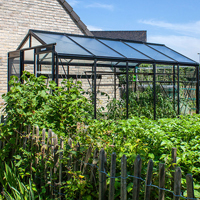 Glasväxthus Blackline 8,6 i svart