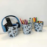 Set med Eco Bambukruka 3-set Mickey, blå