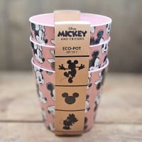 Eco Bambukruka 3-set Mickey, rosa.
