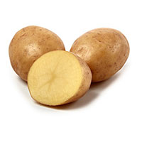 Sättpotatis till medeltidig potatis Princess