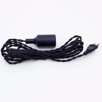 Lamphållare Helix E27, svart