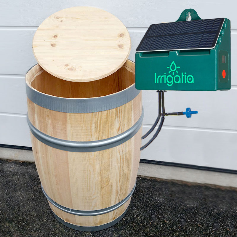 Irrigatia SOL-C12 med vattentunna