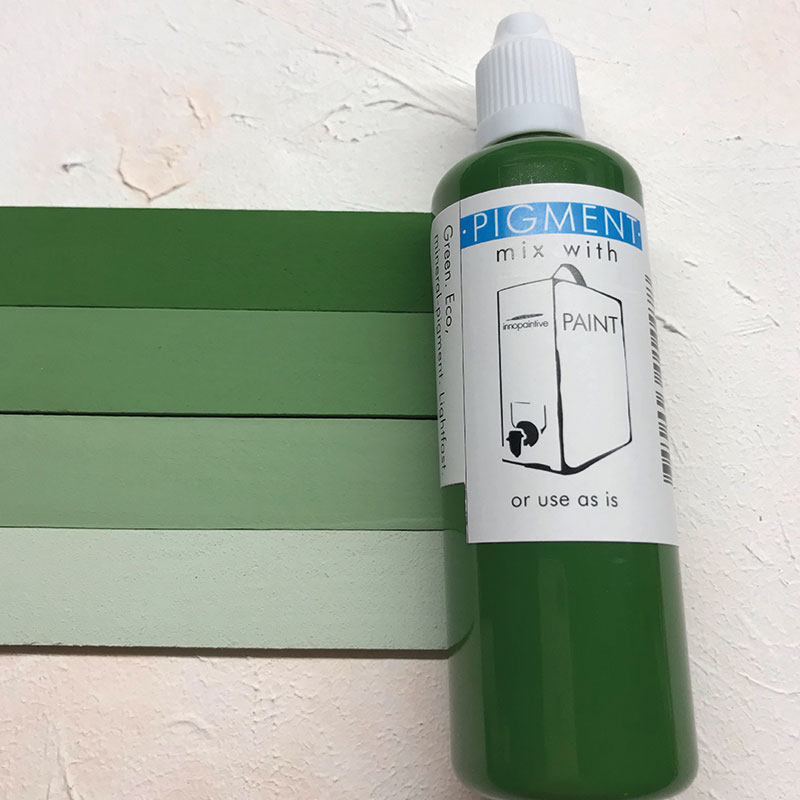 Mineralfärg pigment grön 100ml