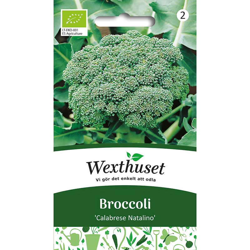 Förpackning Broccoli 'Calabrese Natalino', ekologisk