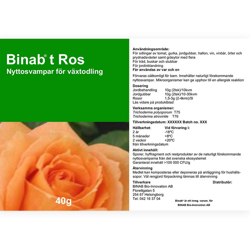 Binab t Ros - Nyttosvampar för växtodling.