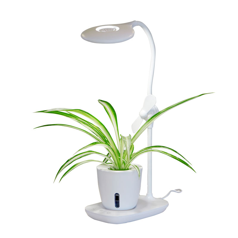 Växtlampa och läslampa för skrivbordsodling