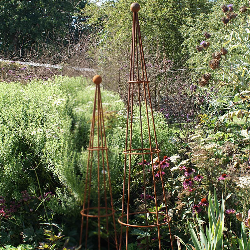 Harrod Horticultural Spaljé Cone Wire Obelisks Rost X-large