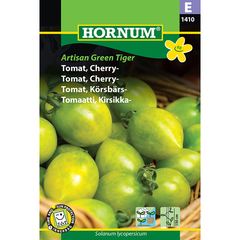 Hornum Tomat ’Artisan Green Tiger’