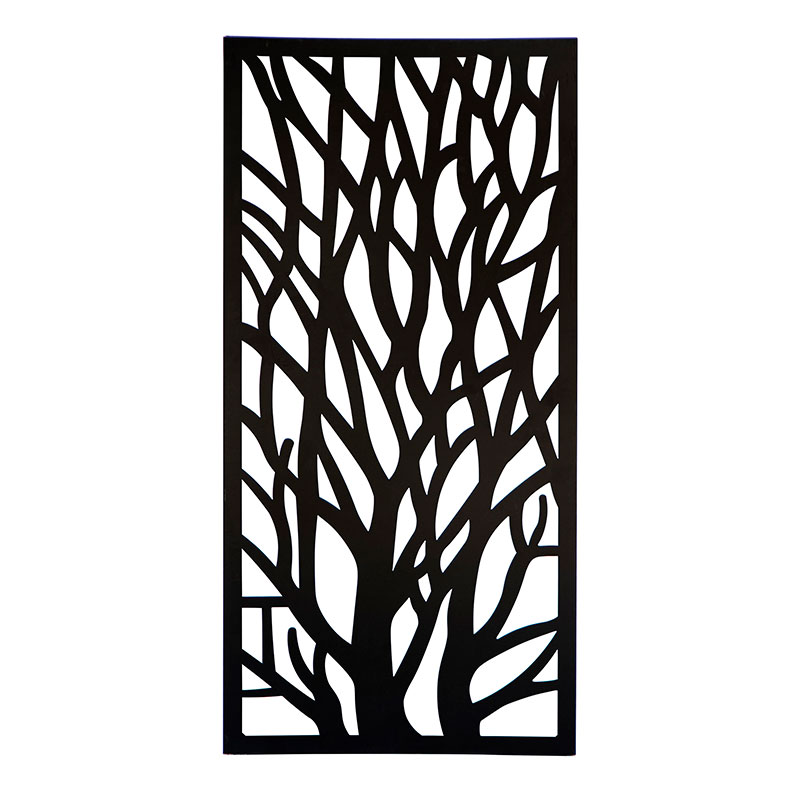 Skärmvägg Celosia Metal 180x90, svart