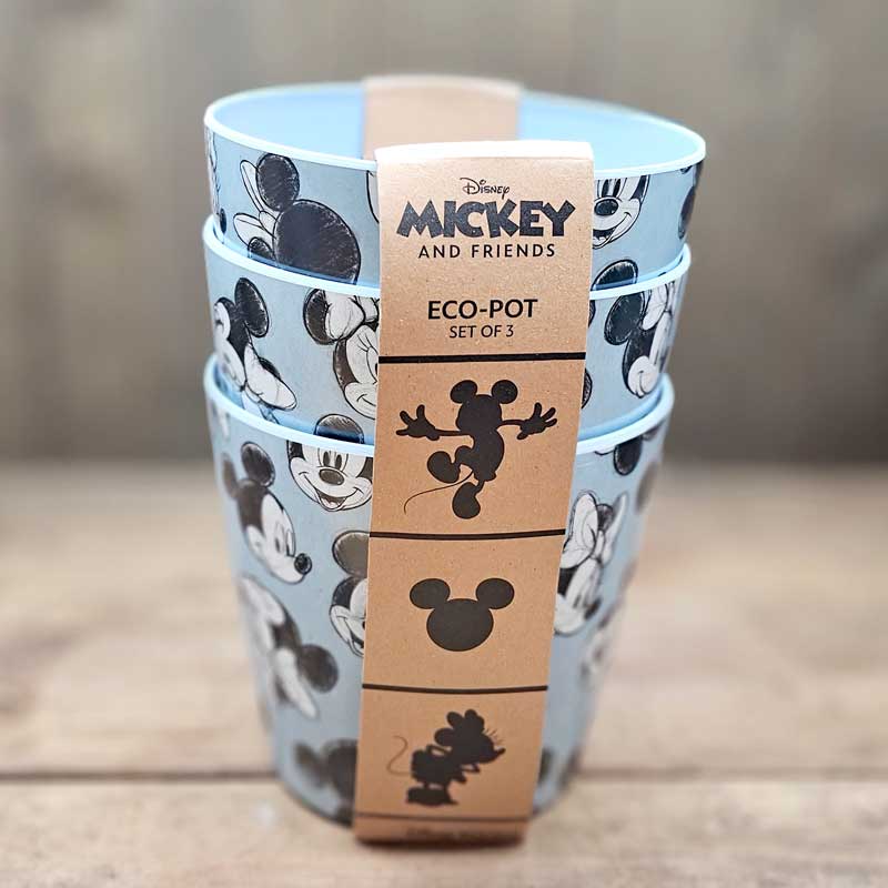 Eco Bambukruka 3-set Mickey, blå