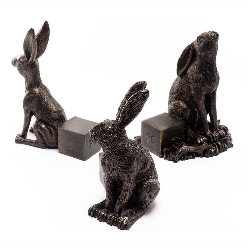 Krukfötter Hare antik brons