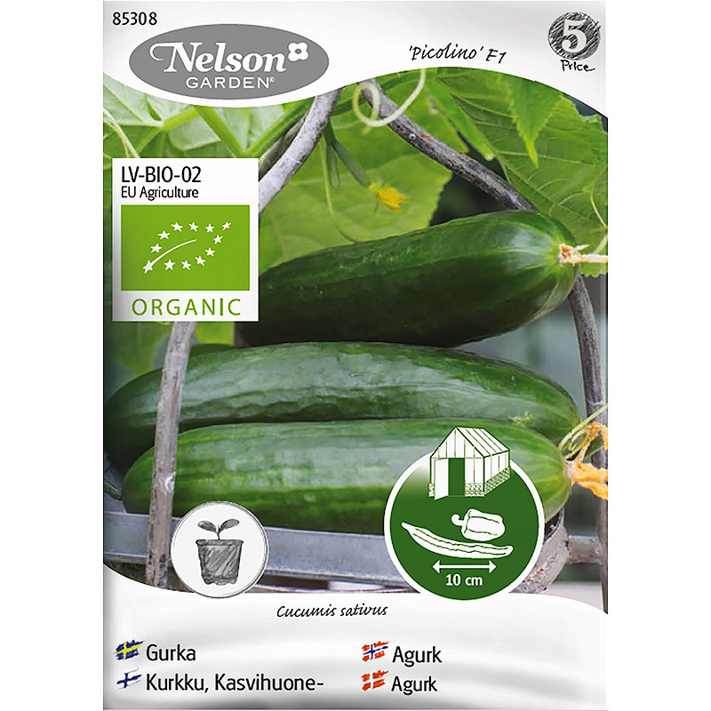 Nelson Garden Slanggurka ’Picolino’ F1 ekologisk