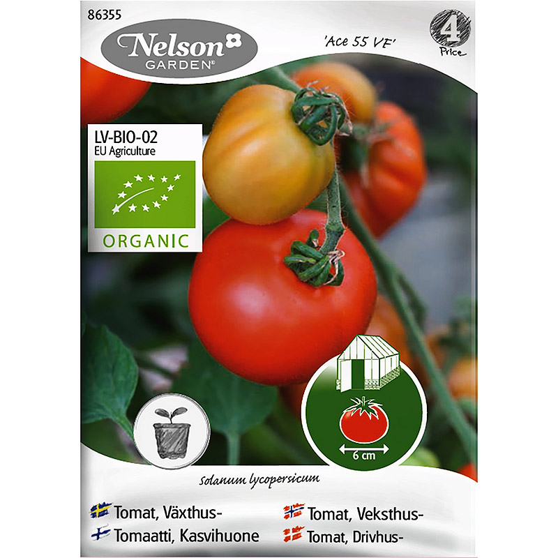 Tomat Ace 55 VF ekologisk