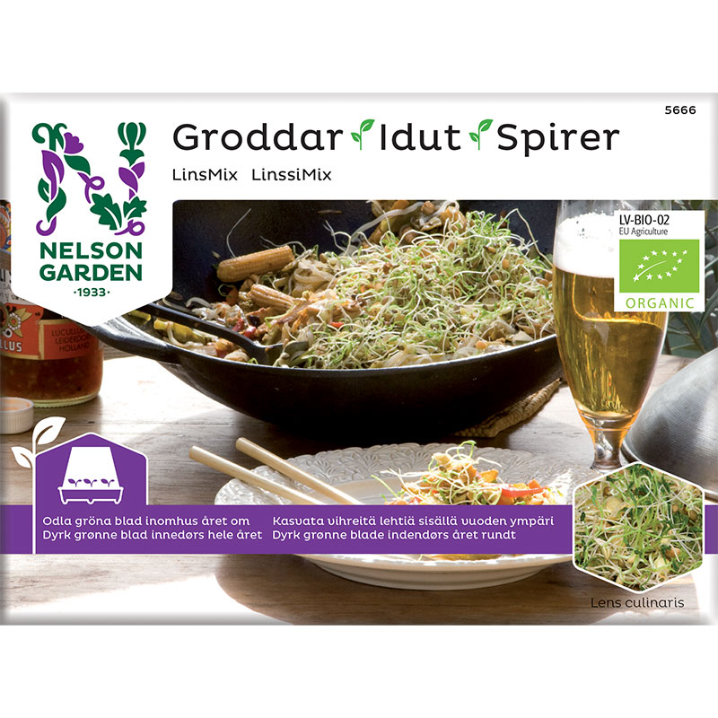 Nelson Garden Groddar Linsmix – Primo Vitamino