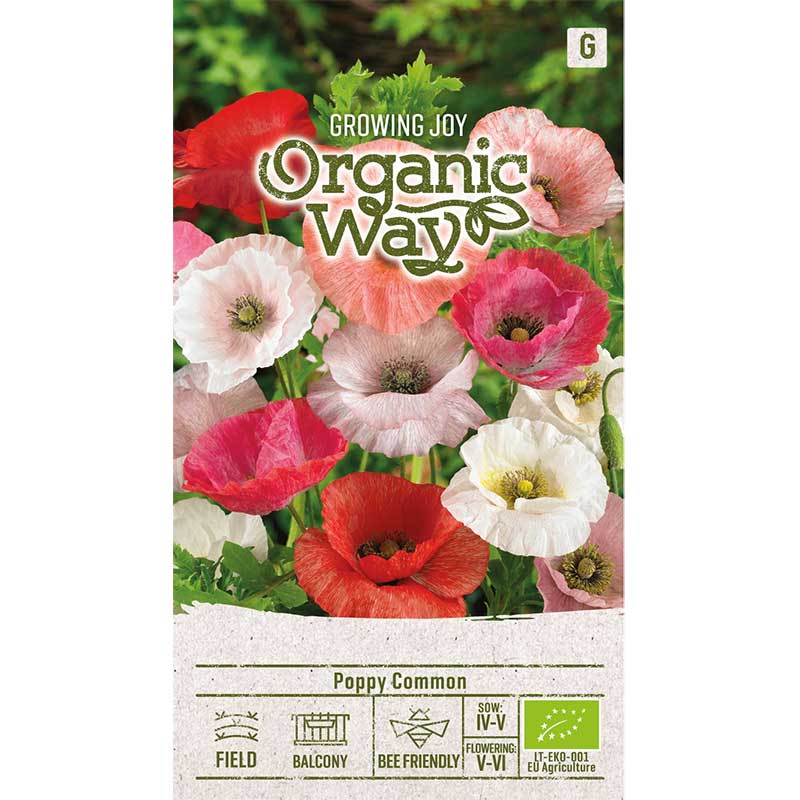 kornvallmo - mix, ekologisk