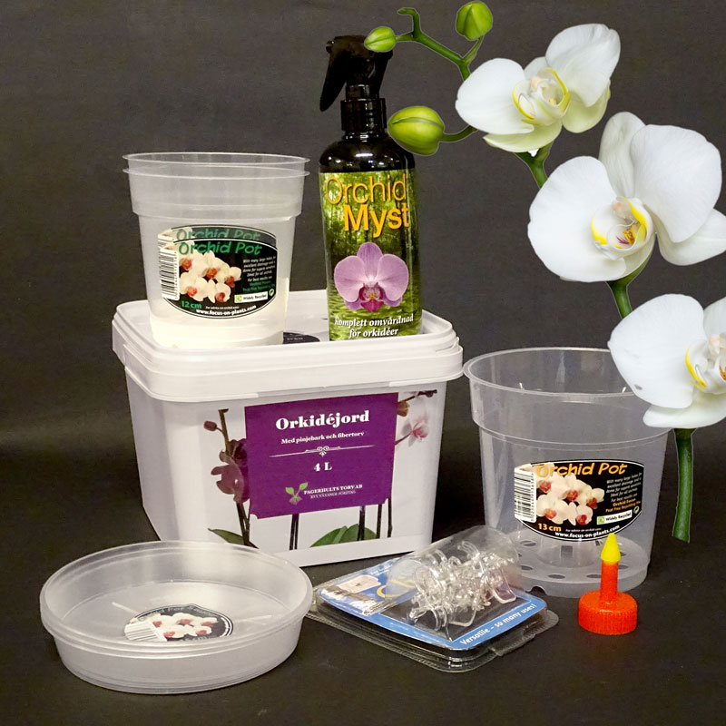 Kit för omplantering av orkidéer